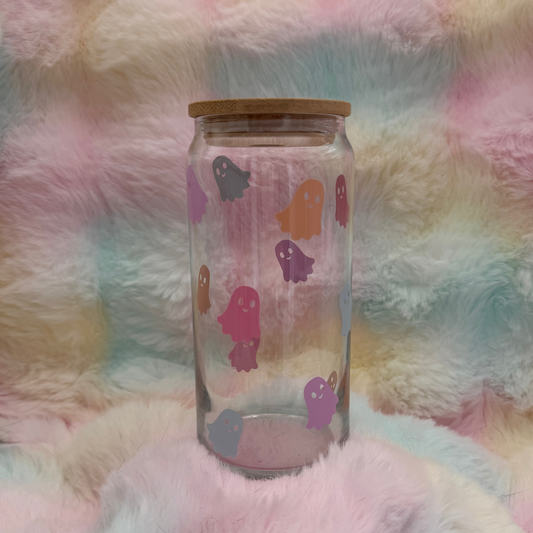Pastel Ghosts - 20oz Glass Tumbler
