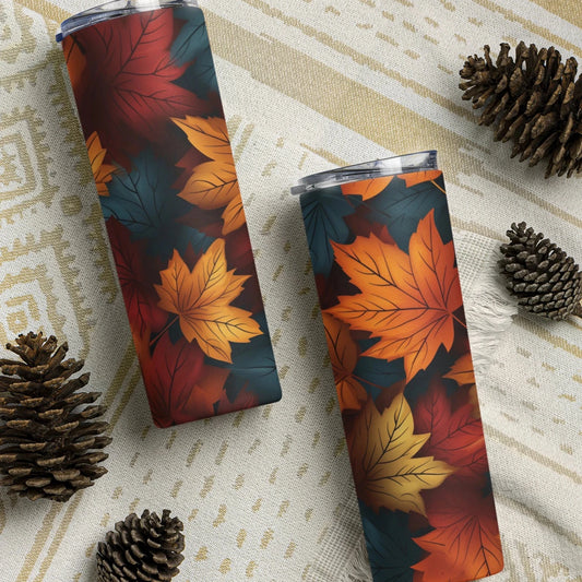 Fall Leaves - 20oz Stainless Steel Tumbler