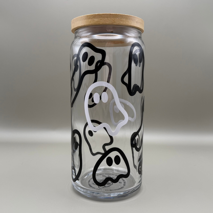 Whimsical Ghosts - 20oz Glass Tumbler