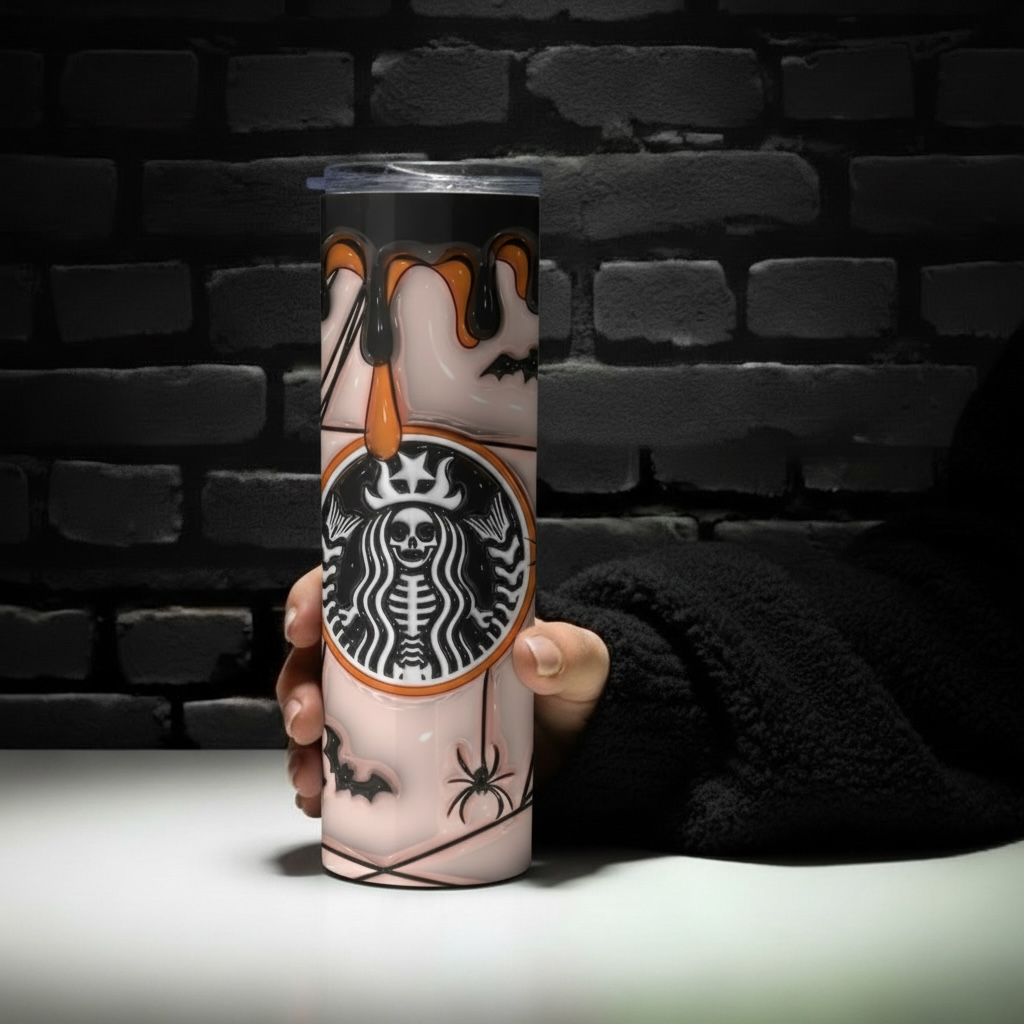 Batty Barista - 20oz Stainless Steel Tumbler