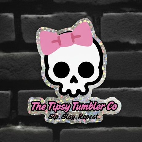 The Tipsy Tumbler Co Glitter Stickers