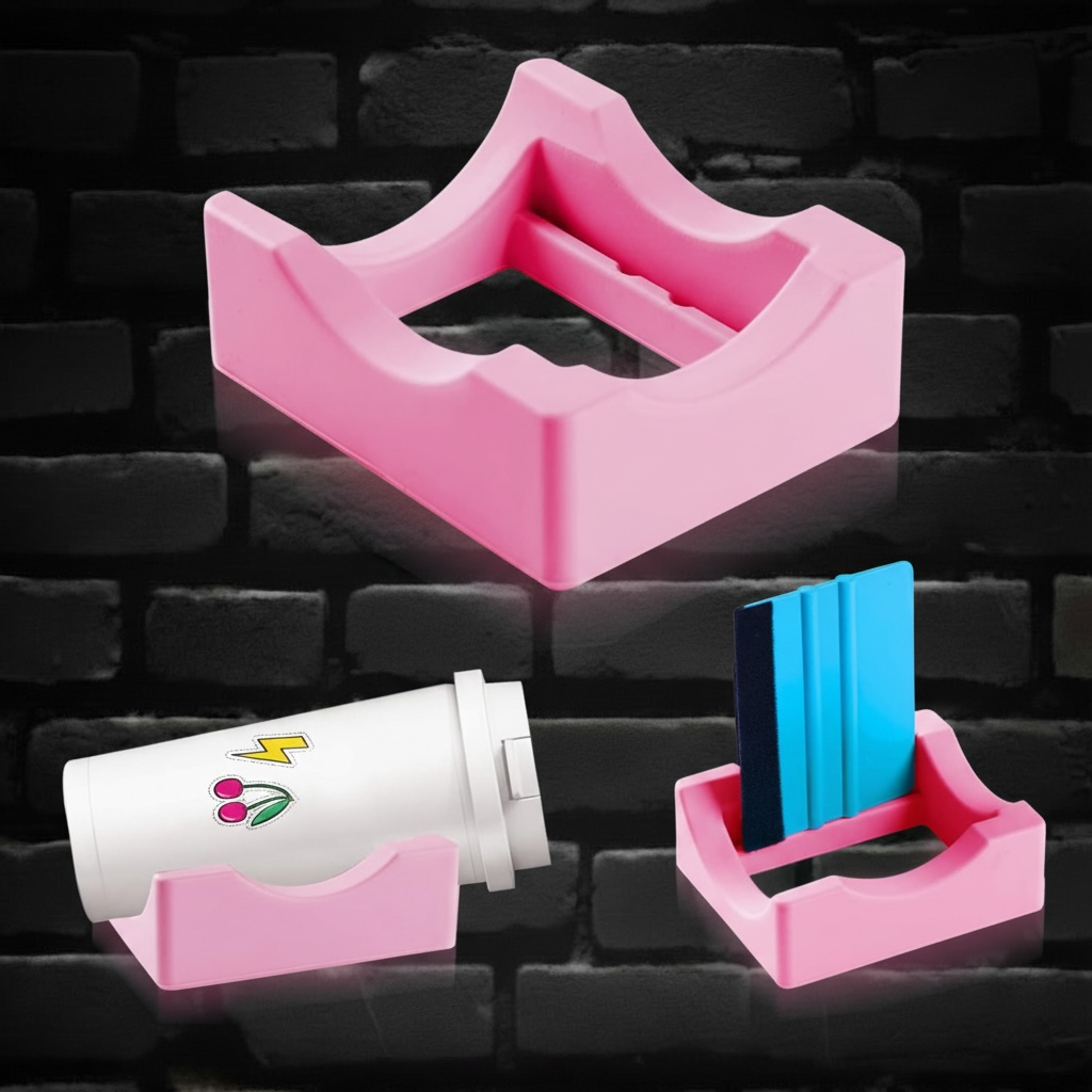 Tumbler Cradle with Felt Edge Squeegee