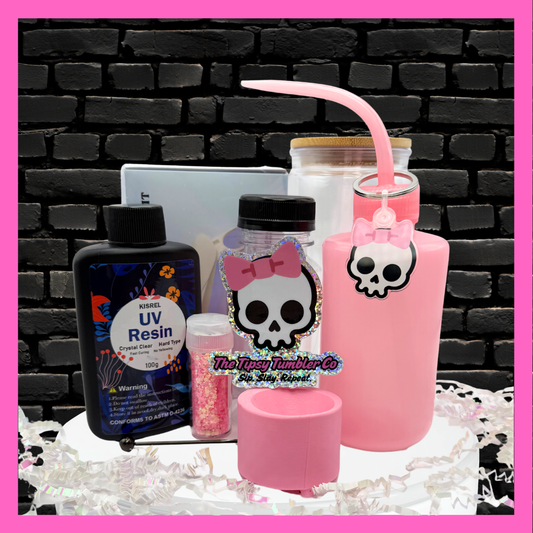 16oz Glitter Snow Globe Tumbler Starter Kit
