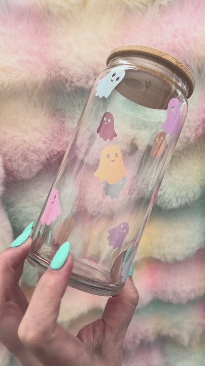 Pastel Ghosts - 20oz Glass Tumbler